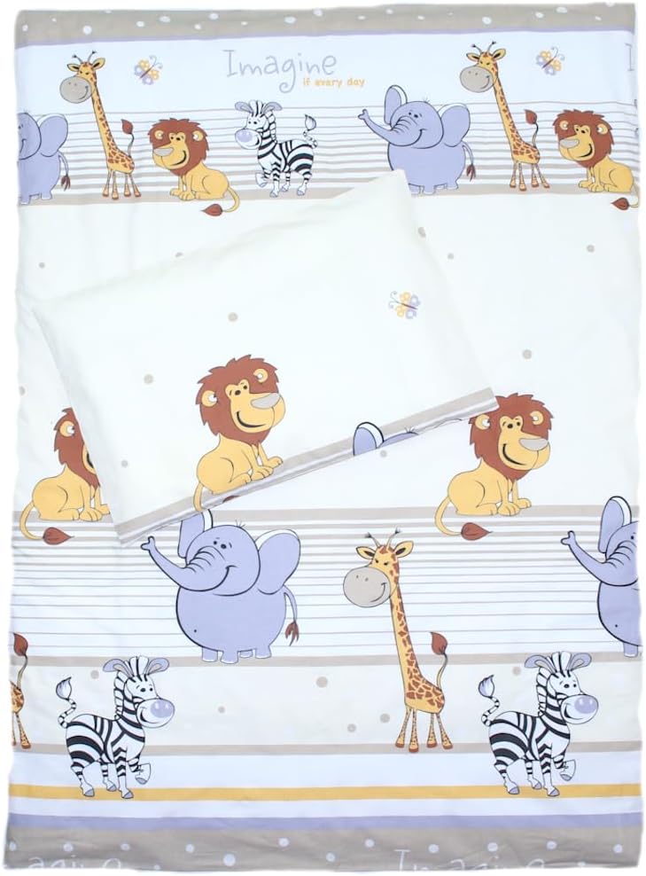 Baby Bettset Bettwäsche mit Himmel Chiffon - Bärchen Blau - Bettausstattung Set (4 teilig), 4 teilig