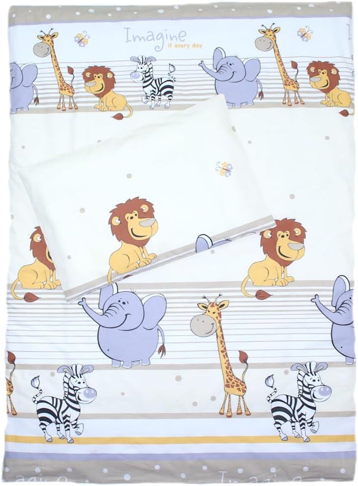 Baby Bettset Bettwäsche mit Himmel Chiffon - Bärchen Blau - Bettausstattung Set (4 teilig), 4 teilig