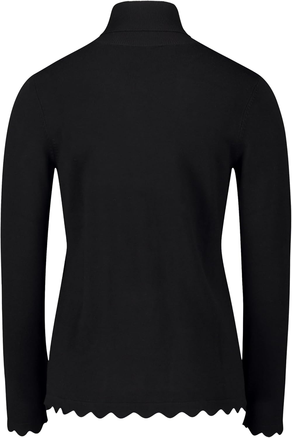 Betty Barclay Damen Feinstrickpullover mit Wellenstruktur 46 Schwarz, 46 Schwarz