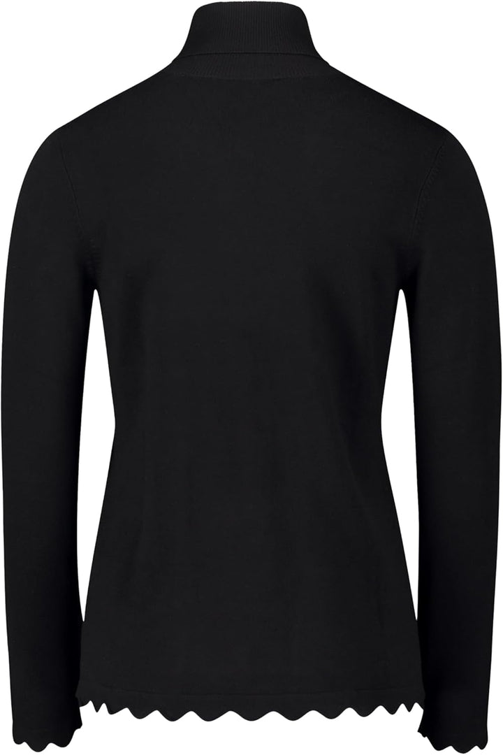 Betty Barclay Damen Feinstrickpullover mit Wellenstruktur 40 Schwarz, 40 Schwarz