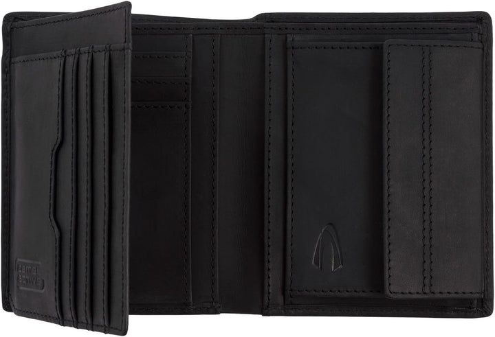 camel active bags Vietnam Herren Geldbörse RFID Hochformat Leder Mittelgross Schwarz 9,5 x 2 x 12,5
