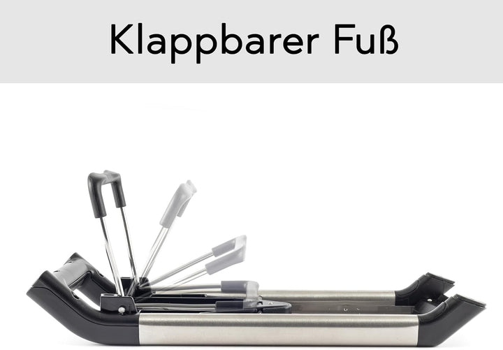 Profi V-Gemüsehobel Edelstahl - Mandoline Küchenhobel inkl. 5 Einsätze - Verstellbarer Gemüseschneid
