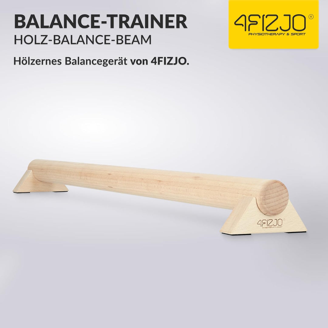 Holzbalken für Gleichgewichtstraining, 100 cm, Balance Beam aus Holz, Fusstrainer, Schwebebalken für