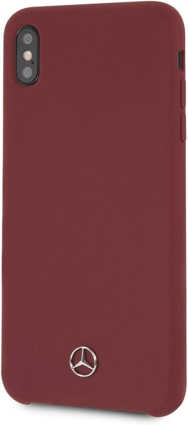 Mercedes MEHCI65SILRE Hülle für iPhone XS Max rot Silicone Line