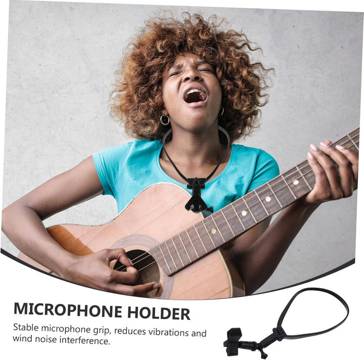 Supvox Um Den Hals Hängendes Mikrofon Um Den Hals Hängender Mikrofonhalter Verstellbarer Mikrofoncli