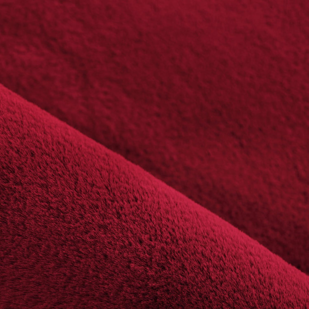 Weicher Hochflor Rund Teppich Wohnzimmer Waschbarer Teppich im modernen Stil Unicolor & Einfarbig Te