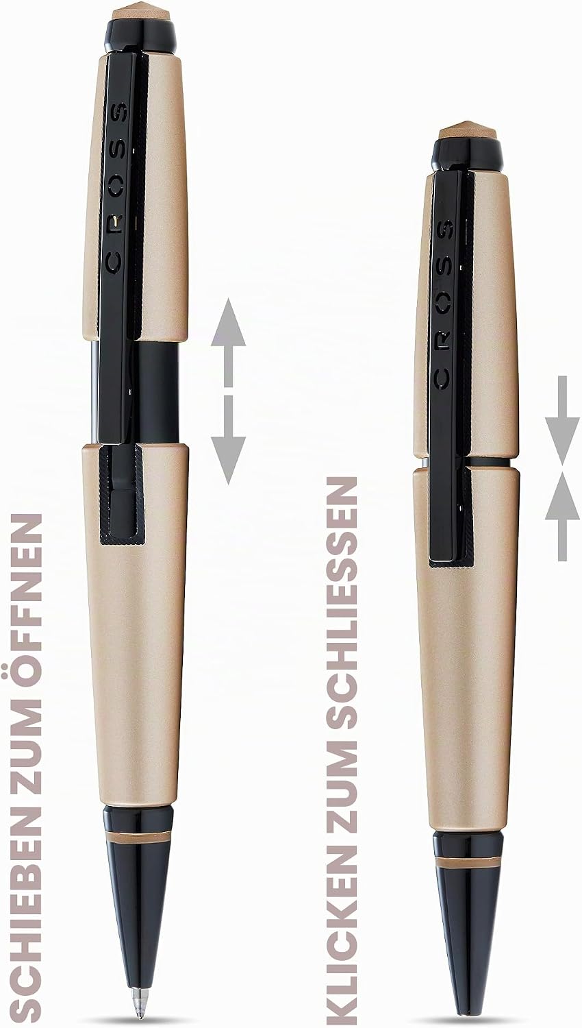 Cross Edge Rollerball (Strichstärke M, Schreibfarbe: schwarz, nachfüllbar, inkl. Premium Geschenkbox