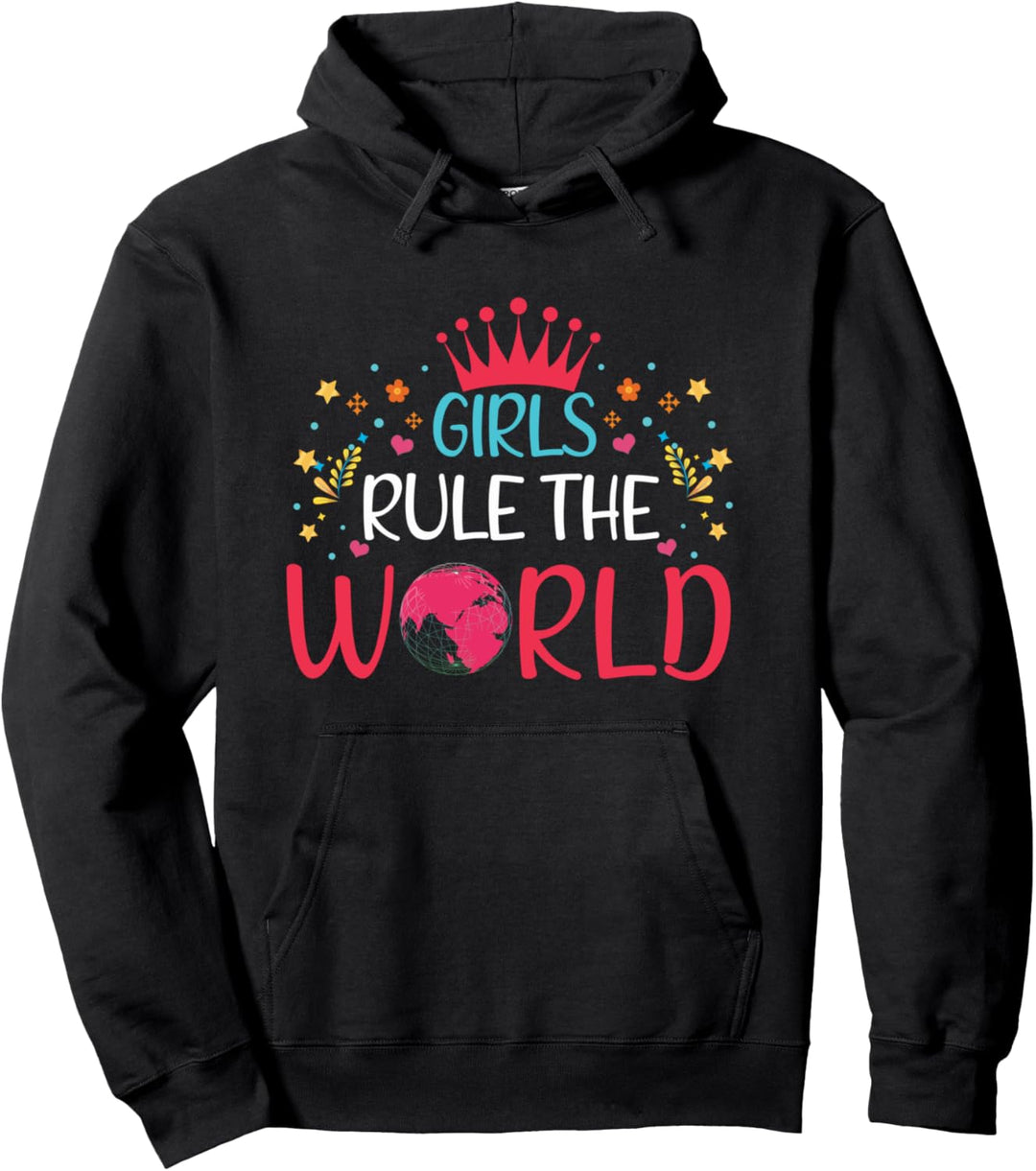 Girl Rule World Feminism Feminist Rights Damen Gleichheit Pullover Hoodie