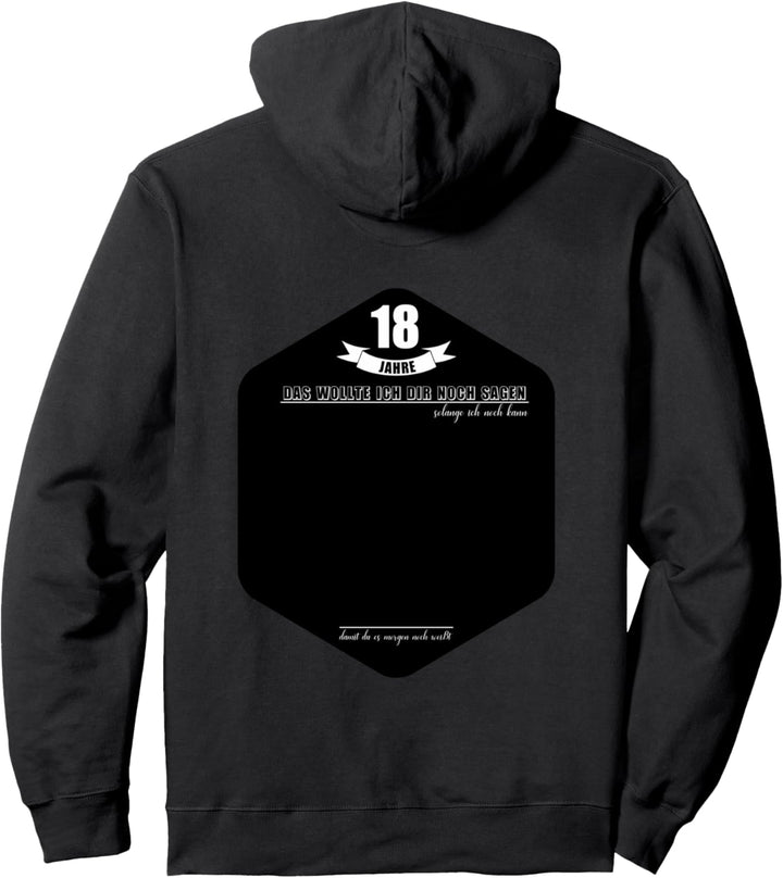 18 Jahre Geburtstag Party Lustiges 18 Geburtstag Gästebuch Pullover Hoodie