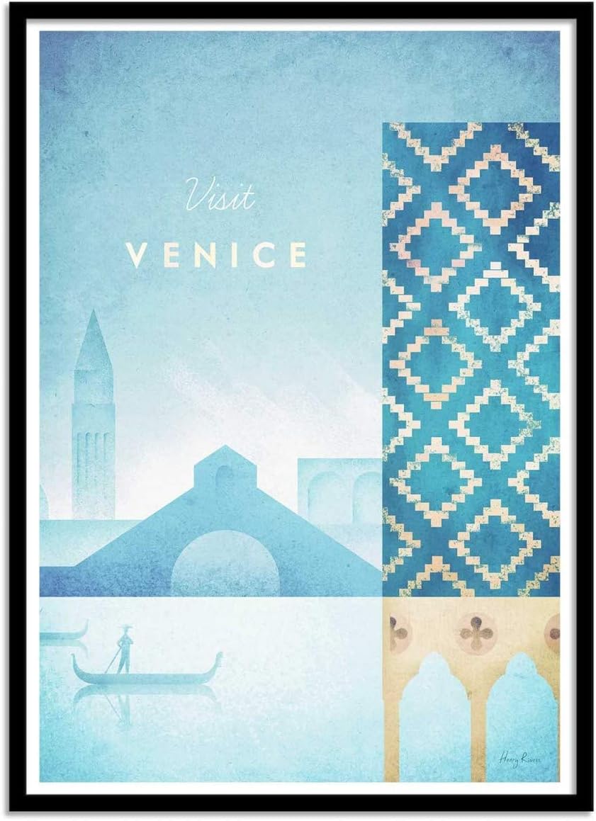 Wall Editions Art-Poster - Visit Venice - Henry Rivers