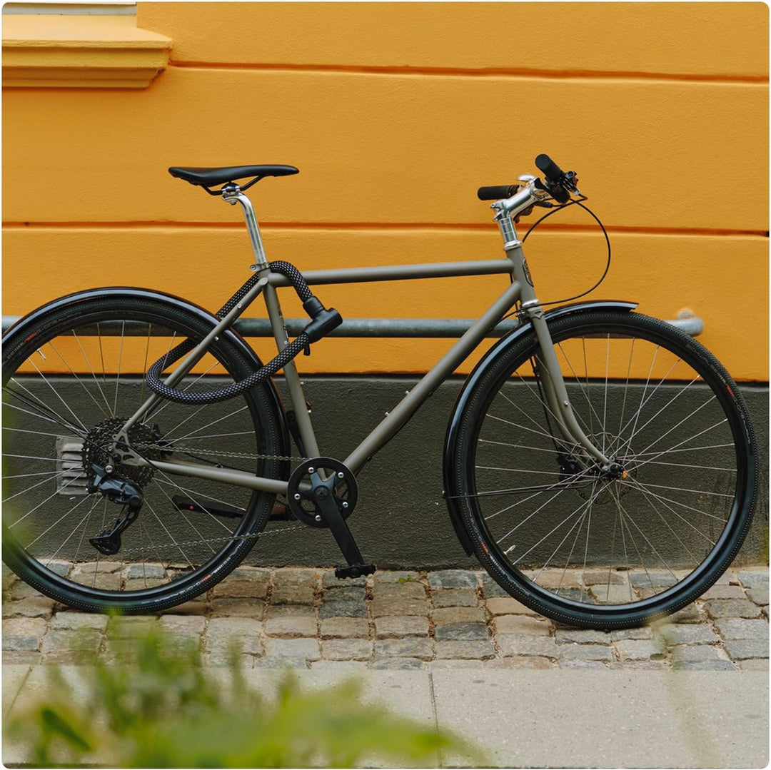ABUS Kettenschloss YARNIT 4004K - leichtes Textilschloss für Sicherheit an Fahrrad und E-Scooter - f