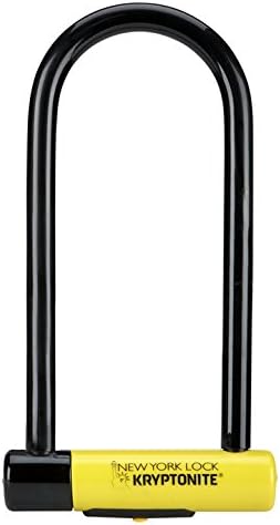 Kryptonite New York LS Fahrradschloss, robust, U-Form New-U 2017 Schloss + Schlaufenkabel 120 cm, Ne