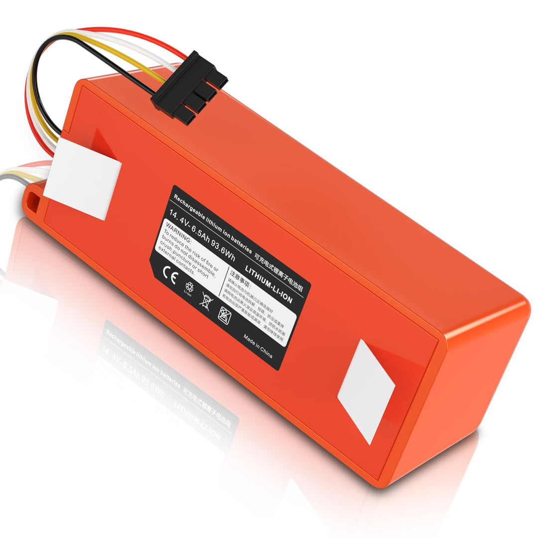 Homesuit 14,4V 6500mAh Ersatzakku für Xiaomi Roborock S5 S50 S51 S55 S6 S7 Xiaowa E20 E25 E35 Xiaomi