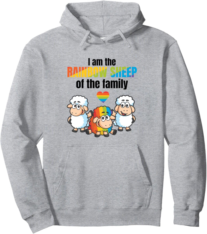 Das Regenbogenschaf der LGBT Schaffamilie Pullover Hoodie