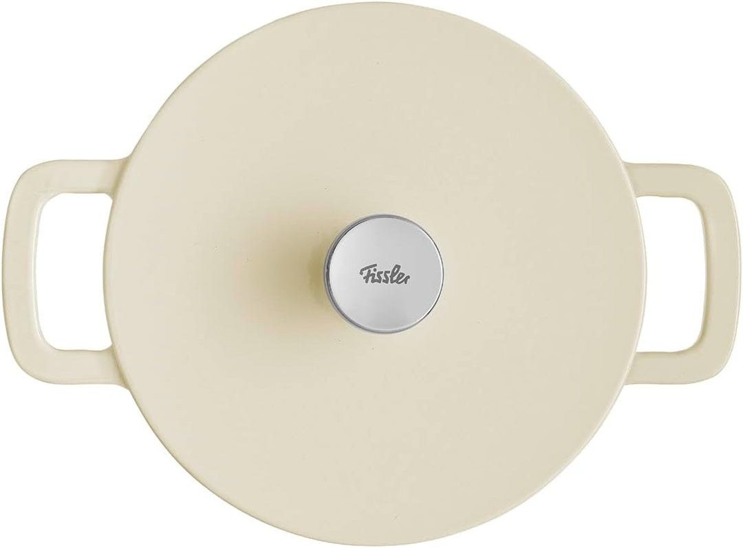 Fissler Moments Collection / Emaillierter Gusseisen-Bräter, rund (Ø 20 cm) Cast-Iron Topf, Cocotte A