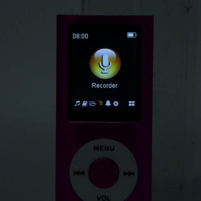 MP3-Player mit Bluetooth Rosa MP3-Player Aluminiumlegierung 1,8-Zoll-Player-Unterstützungs-Speicherk