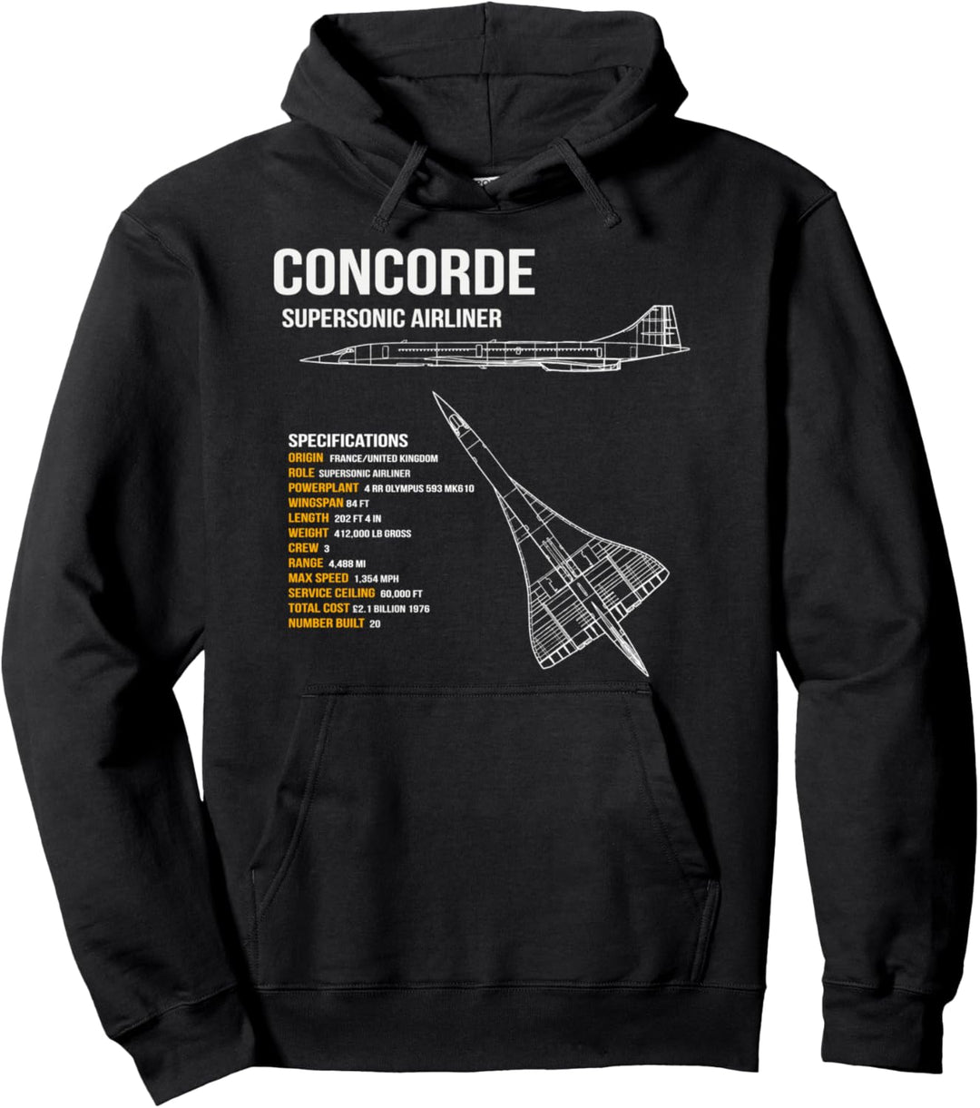 Britischer Concorde Airliner Pullover Hoodie