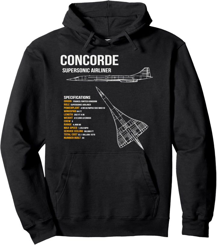 Britischer Concorde Airliner Pullover Hoodie