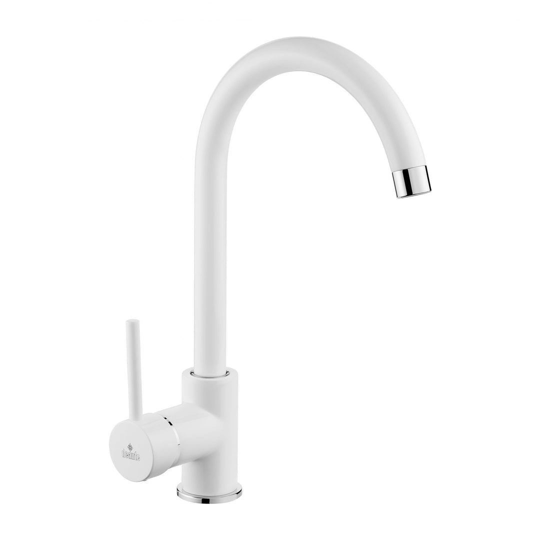 deante MILIN BEU_W62M Küchenarmatur, Weiss, 48 x 27 cm, Weiss