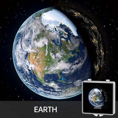 POCOCO Realistische Solarsystem Scheiben Galaxy Home Planetarium Projektor, 5k Ultra HD, 6er Pack (S