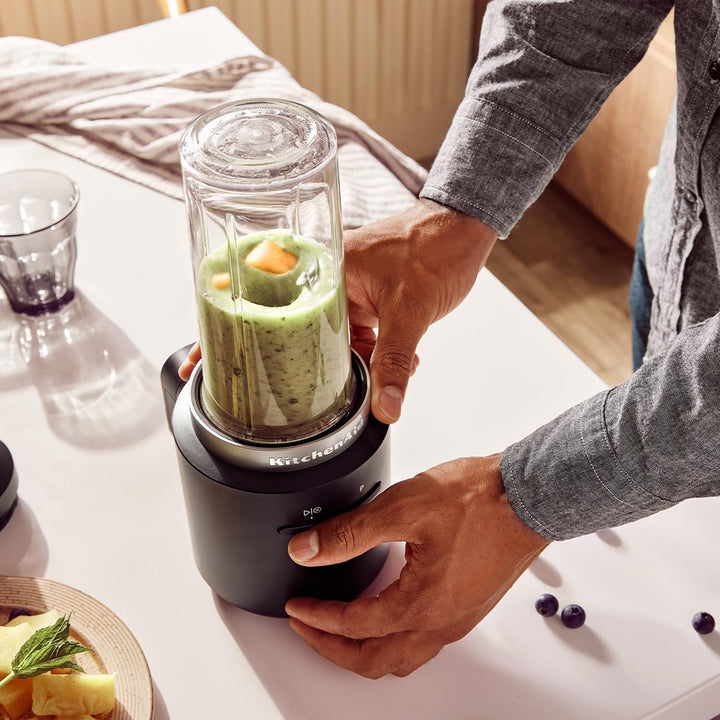KitchenAid Kabelloser Personal Blender - Go Cordless - 473 ml BPA-freier Becher - Pulse-Taste - Edel
