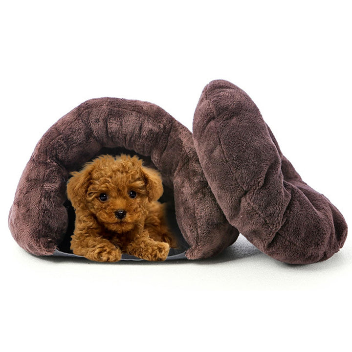 PETCUTE Haustierbett Katzenbetten Hundebetten Katze Kuschelhöhle für Katze Warmer Plüsch Katzenhöhle