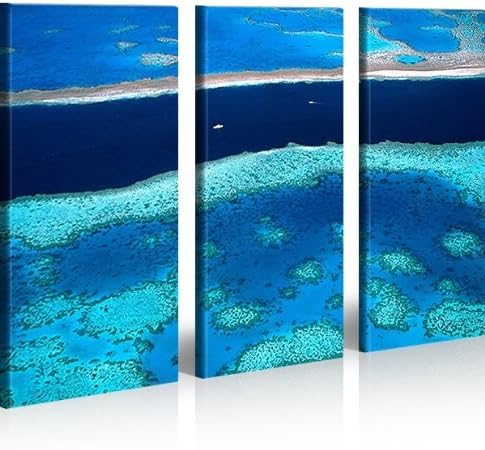 islandburner Bild Bilder auf Leinwand Great Barrier Reef Australien XXL Poster Leinwandbild Wandbild