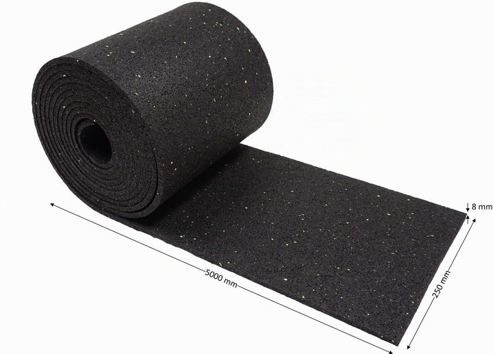 Antirutschmatte 500x25 cm 8 mm – Ladungssicherung &amp; Transportmatte für LKW, Anhänger &amp; Auto – Gummig