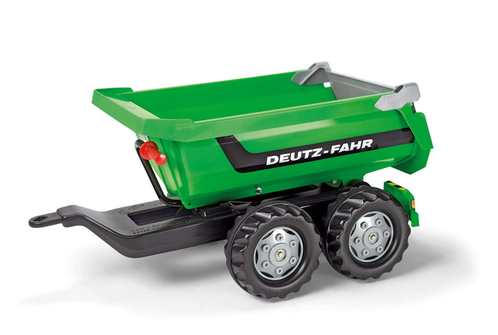 Rolly Toys 122240 - Anhänger / rollyHalfpipe Deutz (Zweiachsenanhänger mit Kippfunktion, für Kinder