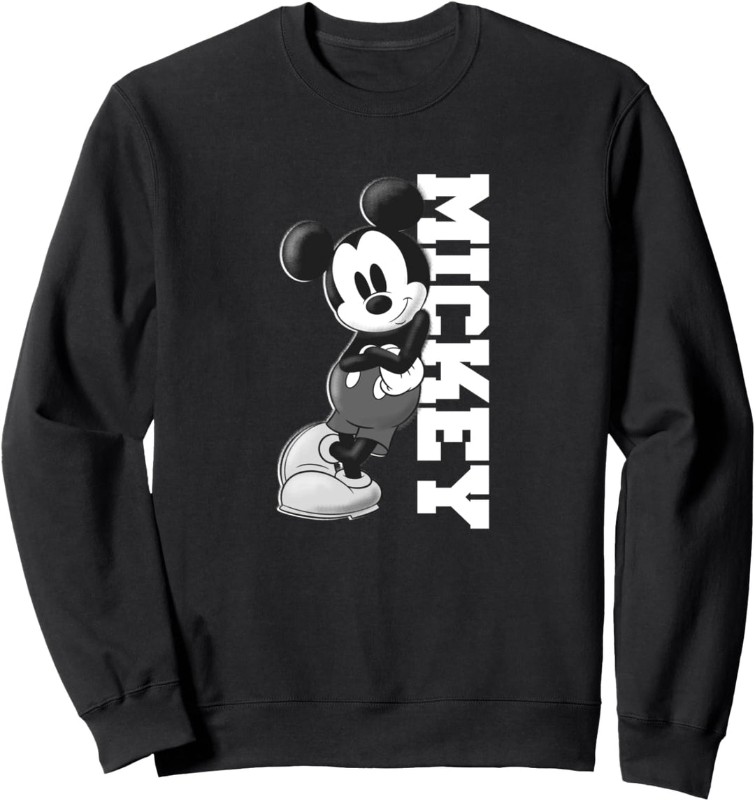 Disney Mickey Mouse Classic Lean On White Text Sweatshirt