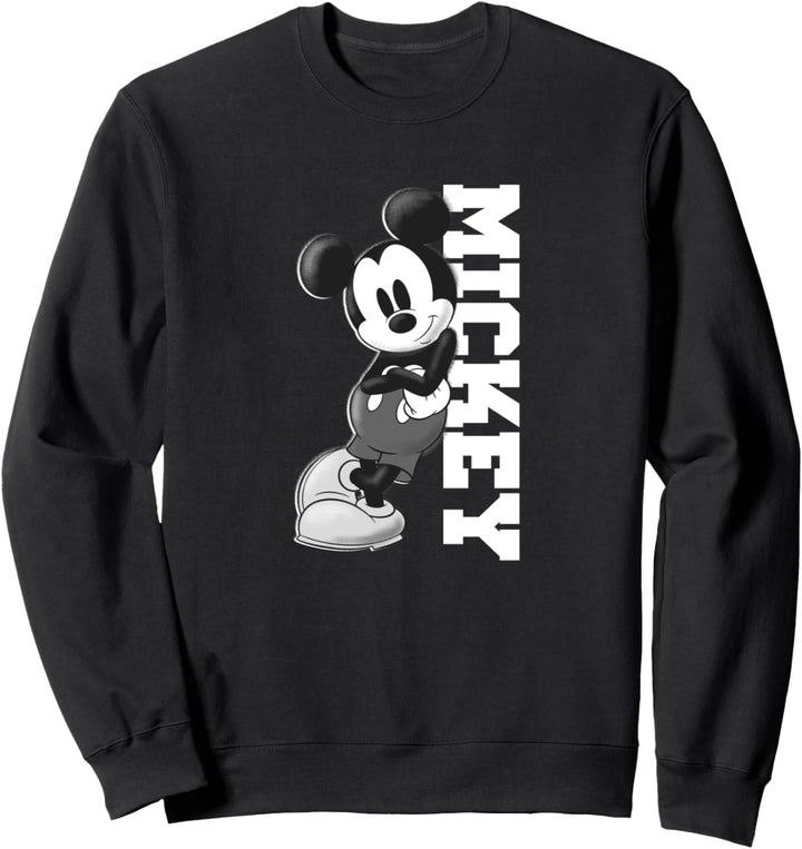 Disney Mickey Mouse Classic Lean On White Text Sweatshirt