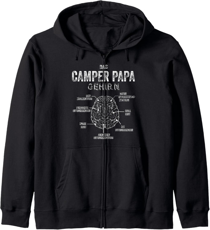 Das Camper Papa Gehirn Wohnmobil Kapuzenjacke