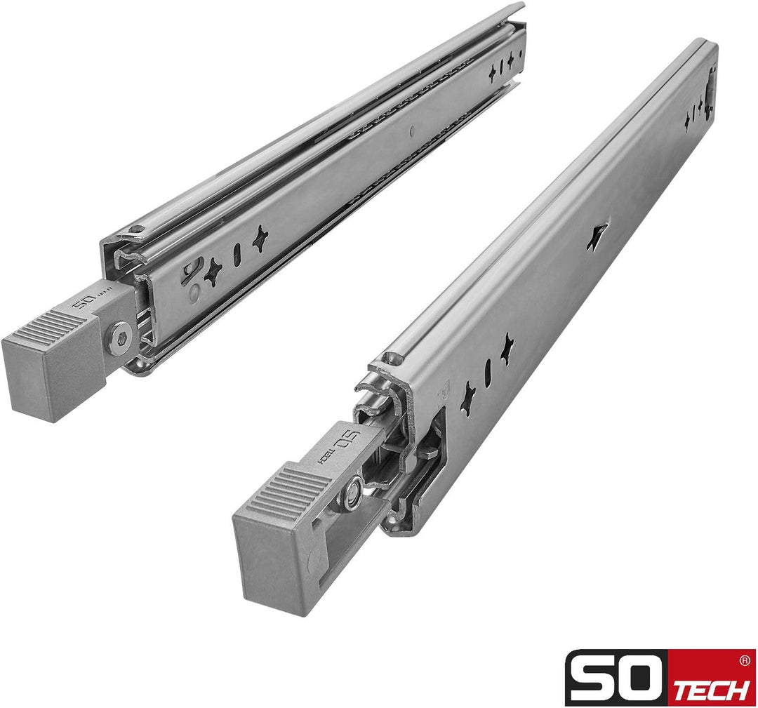 1 Paar SOTECH Schwerlastauszüge VarioSlide KV2-100-H53-L650-EH 650 mm mit Lock-in/out Einrastfunktio