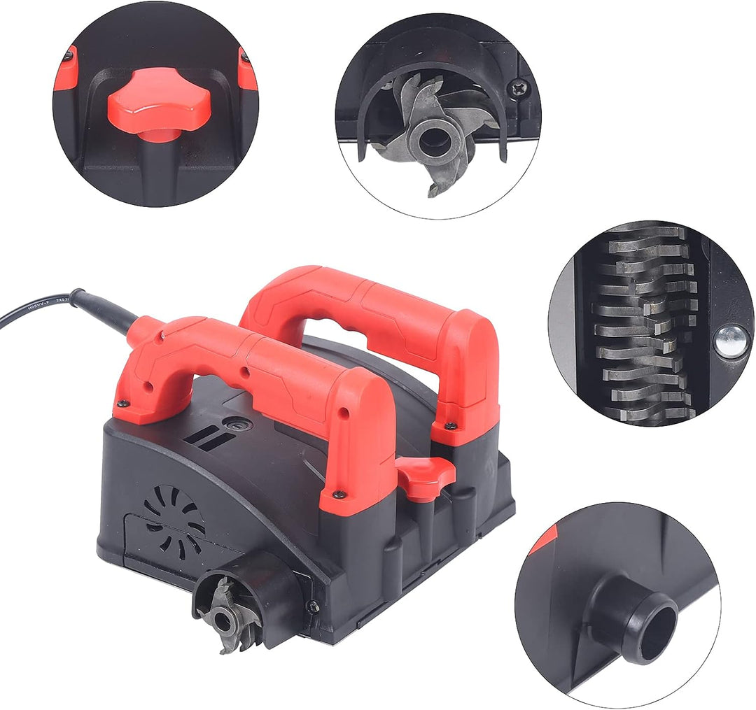 Elektrischer Wandschneider 1200w – Leistungsstarker Mauernutfräse Mit 26 Blatt, 1000-4000 u/Min – Pu