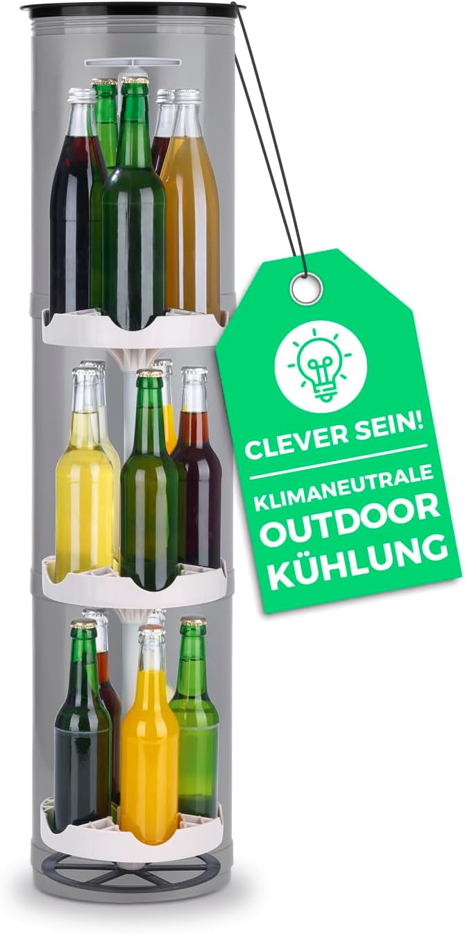 EASYmaxx Flaschenkühler Outdoor | Erdloch- Bierkühler, Camping Kühlschrank, Flaschenkühlschrank | bi