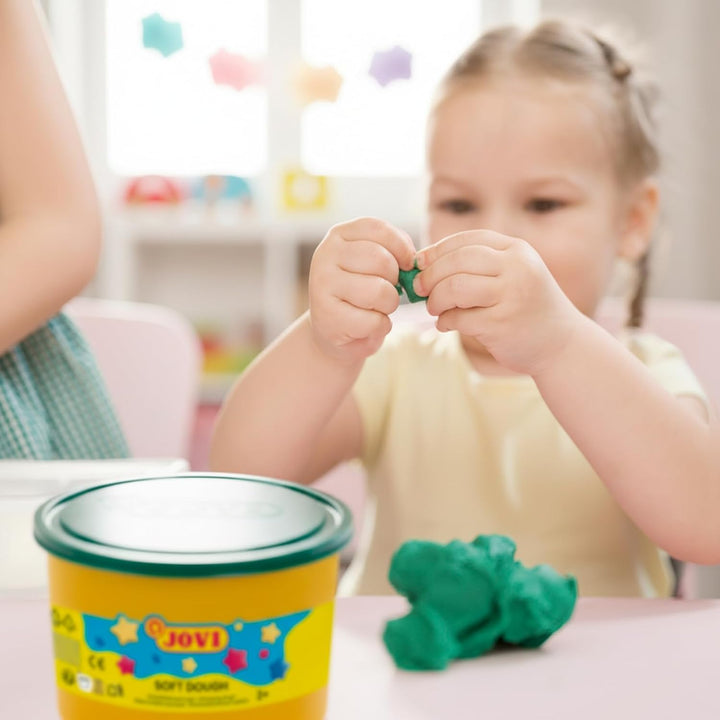 Jovi Blandiver Knete (extra weiche Knetmasse für Kinder ab 2 Jahren) 10 Dosen, farbig sortiert zu je