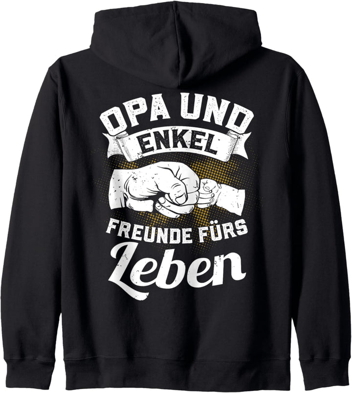 Opa und Enkel Freunde fürs Leben Bester Opi Enkelin Geschenk Kapuzenjacke