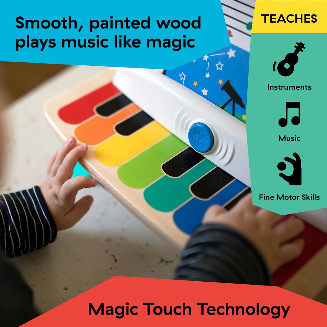 Baby Einstein, Hape, Holzspielzeug Magic Touch Piano , Musikspielzeug Klavier aus Holz für Kinder, M