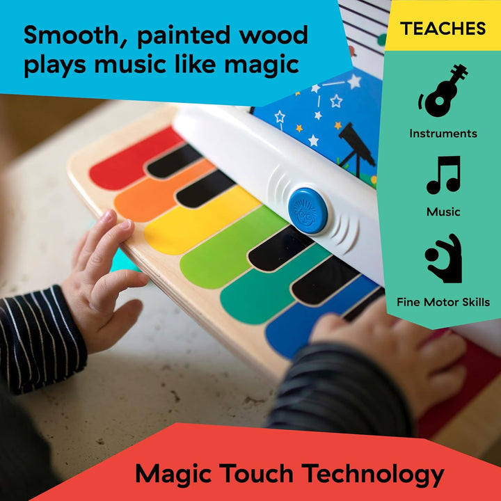 Baby Einstein, Hape, Holzspielzeug Magic Touch Piano , Musikspielzeug Klavier aus Holz für Kinder, M
