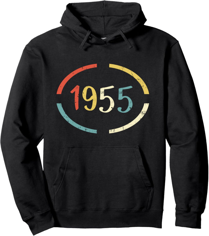 Vintage Retro Geburtstag Jahrgang 1955 Pullover Hoodie