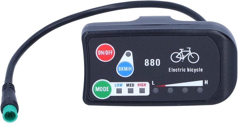 Ejoyous Elektrisches Fahrrad Display, wasserdichte LED Elektrofahrrad Display für KT-LED880 Display