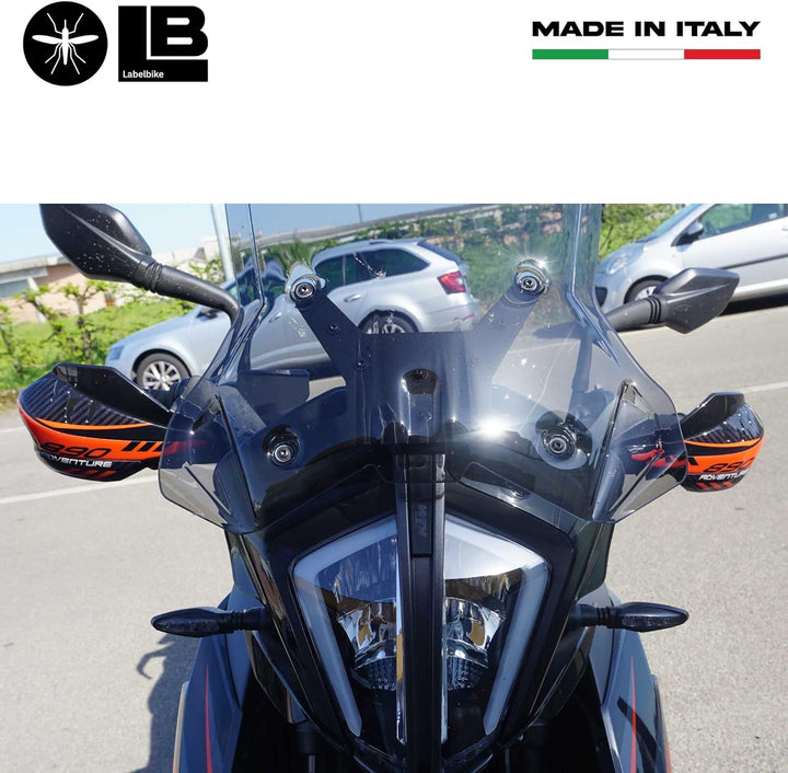 labelbike - 3D Handschutz Schutz Aufkleber für Motorräder kompatibel mit KTM 890 Adventure 2021-2022