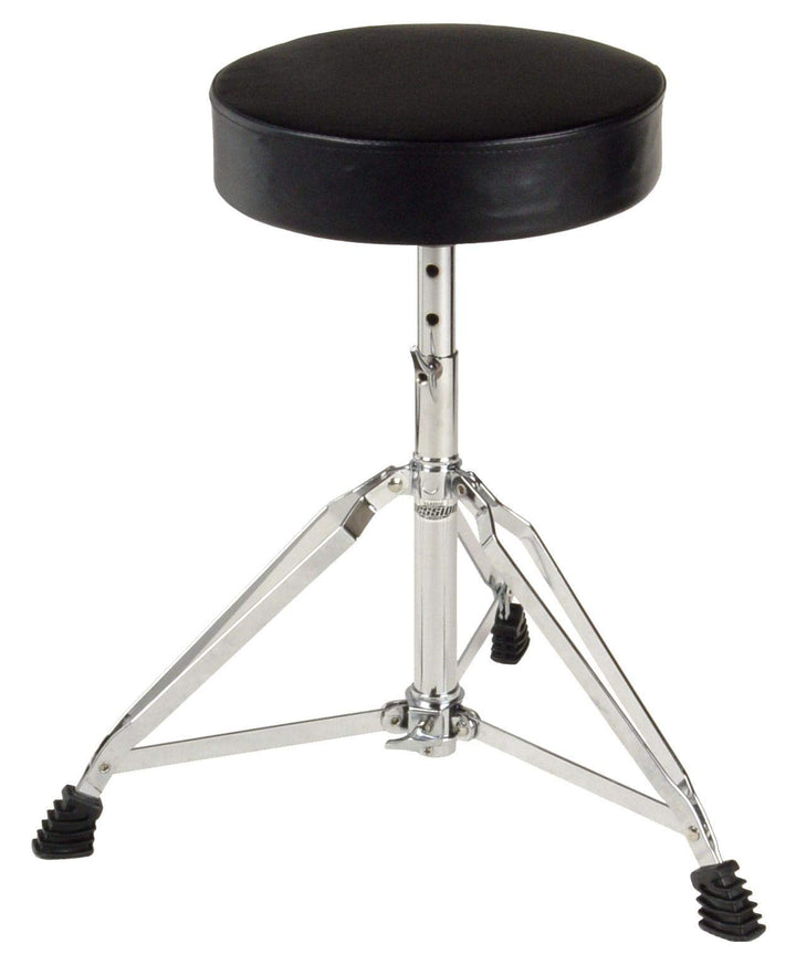 XDrum Schlagzeughocker Pro (doppelstrebig, Höhenverstellbar 50-64cm, Dreibeinig mit Gummifüssen, zus