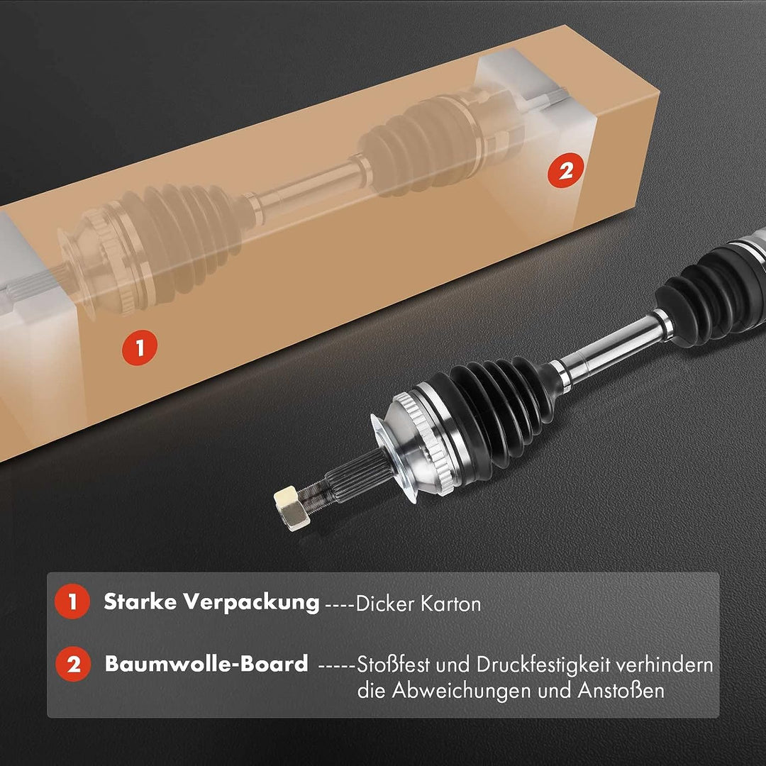 Frankberg 2x Antriebswelle Vorne Kompatibel mit Avensis T25 1.8L 2003-2008 C.o.r.o.l.l.a Verso E12 R