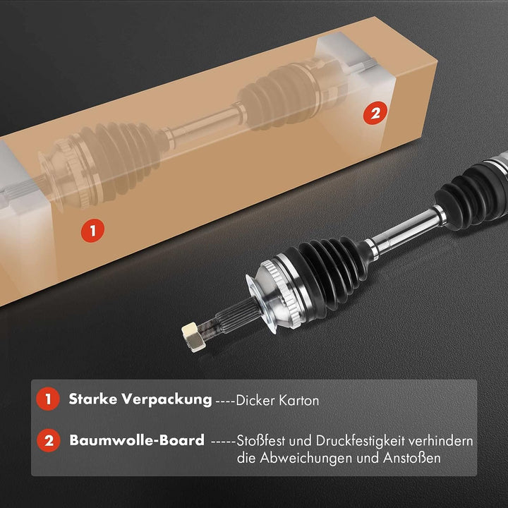 Frankberg 2x Antriebswelle Vorne Kompatibel mit Avensis T25 1.8L 2003-2008 C.o.r.o.l.l.a Verso E12 R