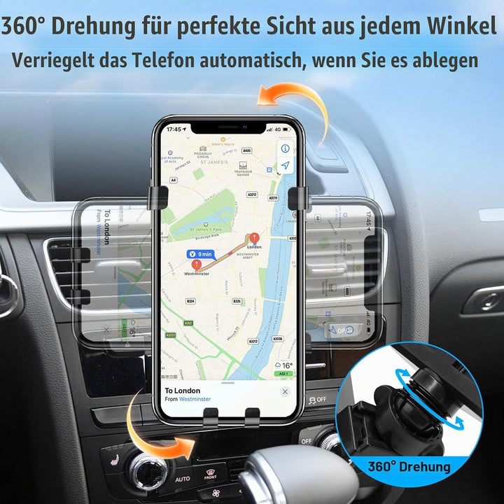 TTCR-II Kompatibel mit Handyhalterung Audi A4/S4 B8 2008-2015, A5/S5 8T 2008-2016, A4 B8 Smartphone