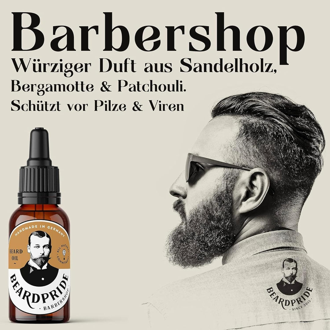 BEARDPRIDE Bartöl Herren - Das Original Bart Öl aus dem Barbershop - Unser Bartpflege Öl macht den B