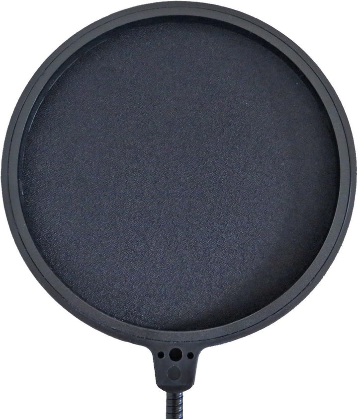 keepdrum MS106 Mikrofonständer Stativ + EMH019 Popschutz 2-lagiger Nylonschirm Popfilter Popkiller