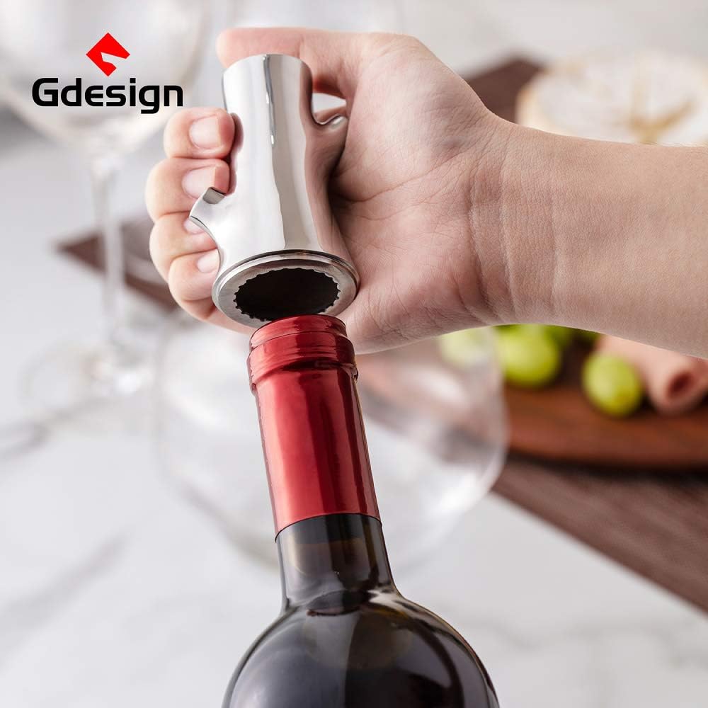 Gcurtain 【GEWINNER VON iF Design Award 2020】 Gdesign Weinfolienschneider Edelstahl Folienschneider,