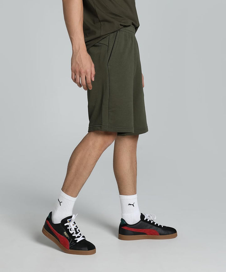 PUMA Herren Classics Graphics AOP Logo Tee Unterhemd, M Dunkles Olivgr&#xFC;n